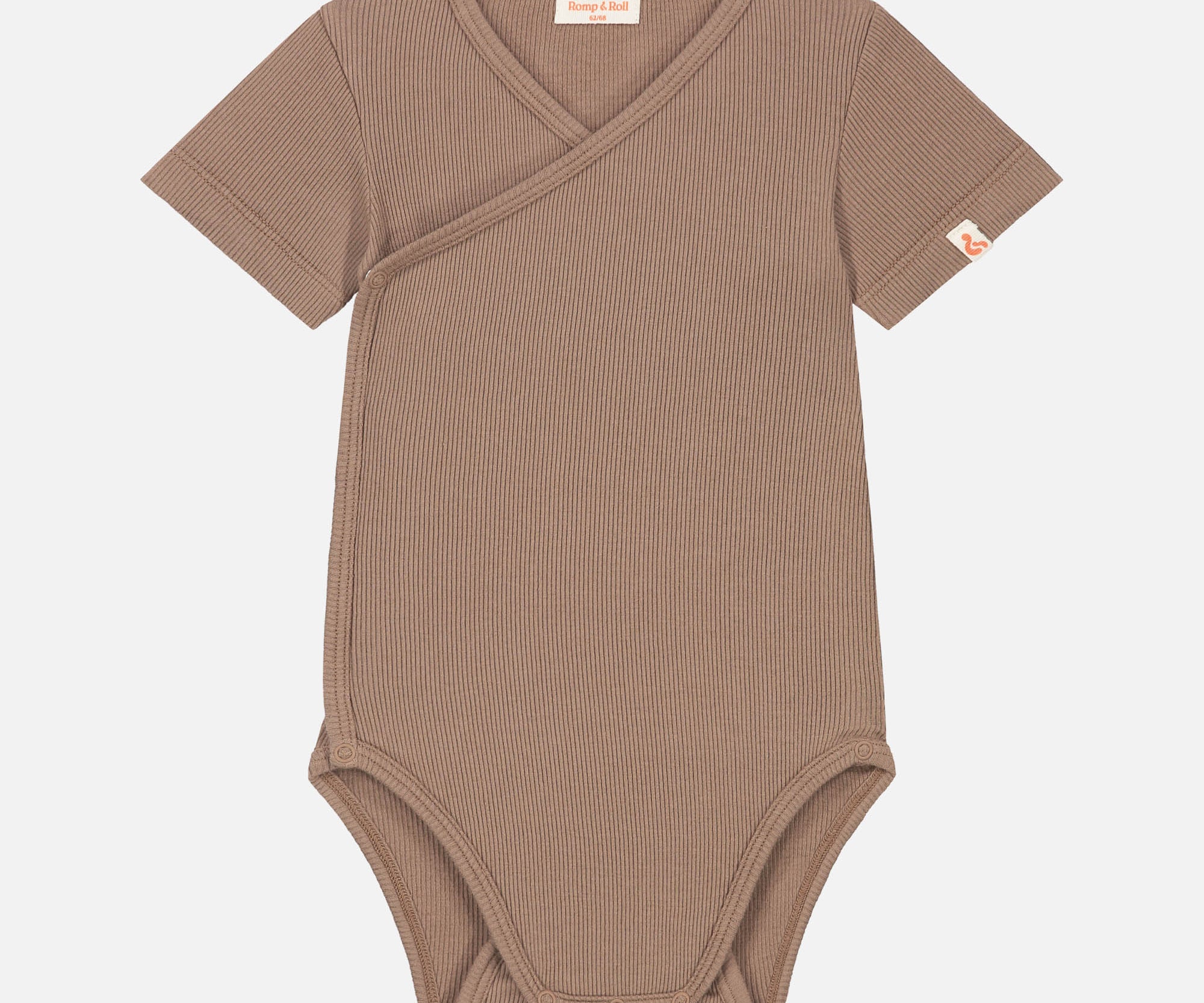 Wikkelromper korte mouw Woodland